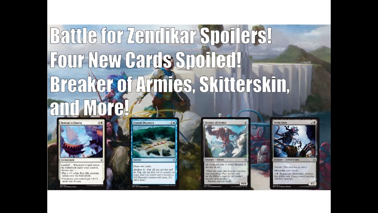 Battle for Zendikar Spoilers! Four New Cards Spoiled! Breaker of