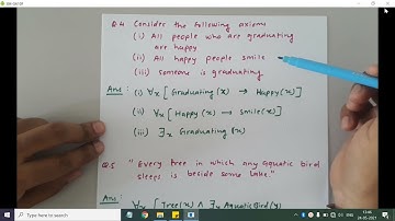 Lec 28 || Problems on conversion of given statements into FOL statements_2 (Lec Date: 24/05/2021)