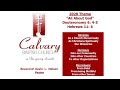 Calvary baptist church virtual worship