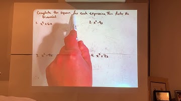Lesson 9-4 (Solving Quadratic Equations by Completing the Square)