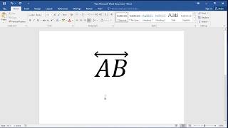 How To Type Line Ab In Word