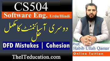 CS504 Assignment 2 Solution Spring 2021 | DFD mistakes & Cohesion | 100% Complete Solution Guide