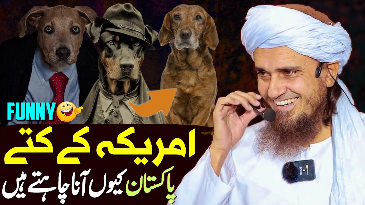 America Ke Kutte Pakistan Kyu Aana Chahte Hain  Mufti Tariq Masood Special  Funny Kutte ka Waqia