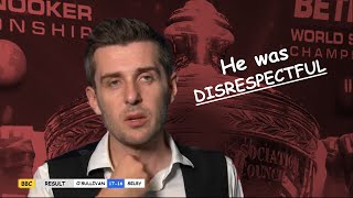 He was DISRESPECTFUL - Selby lashes out after defeat to Ronnie O’Sullivan
