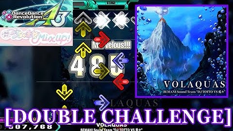【DDR A3】 VOLAQUAS / BEMANI Sound Team "DJ TOTTO VS 兎々" [DOUBLE CHALLENGE] 譜面確認+Clap
