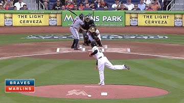 ATL@MIA: Alvarez opens up 2015 season with fastball