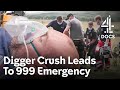 Lucky Escape After Digger Crush | Rescue: Extreme Medics | Channel 4