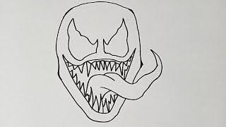 How to Draw VENOM | Simple Drawing