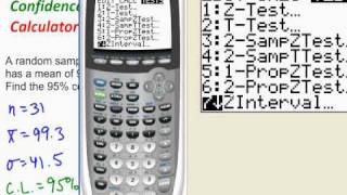 Confidence Intervals For Means - Large Samples Calculator Edition