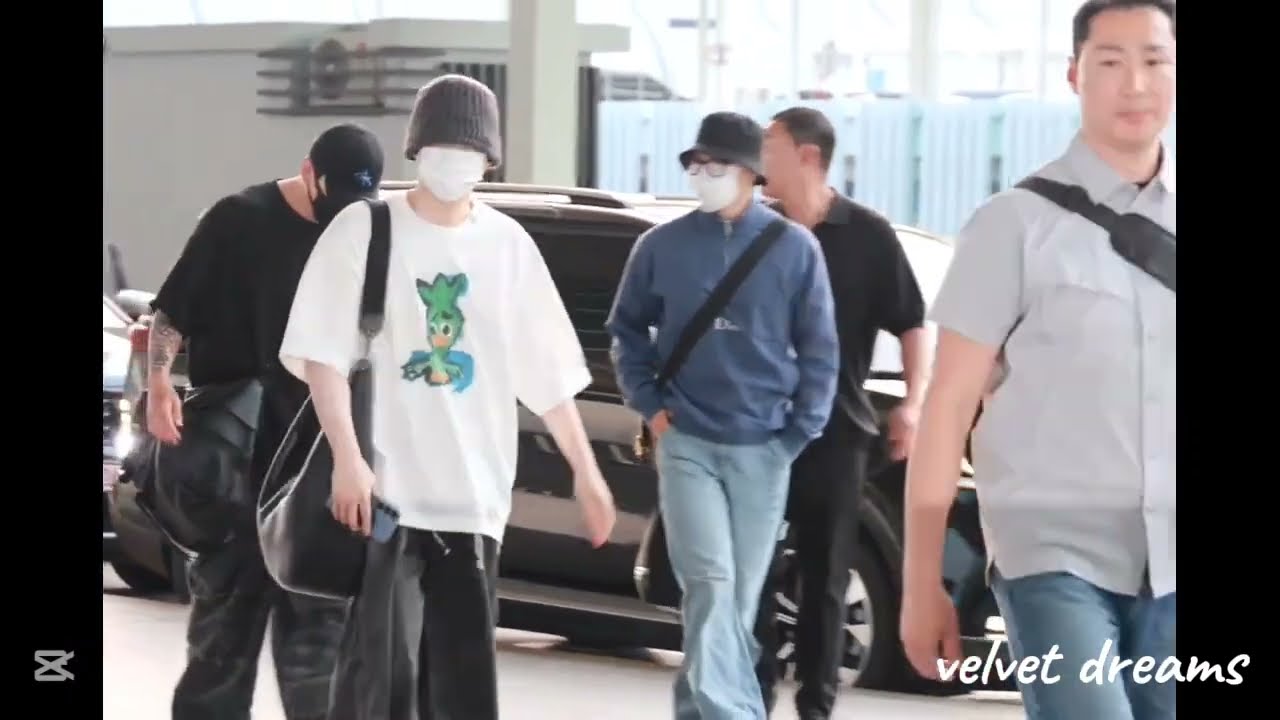 JK, Jimin & SUGA Spotted at Airport | BTS Jikook Suga Leave for USA 💜✈️
