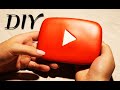 DIY Кнопка YOU TUBE из массы для лепки //YOU TUBE button for sculpting