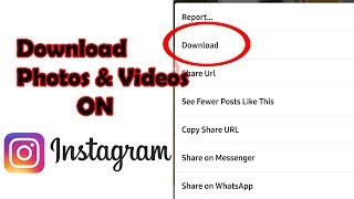 How to download Photos & Videos On INSTAGRAM / TECHNO K3