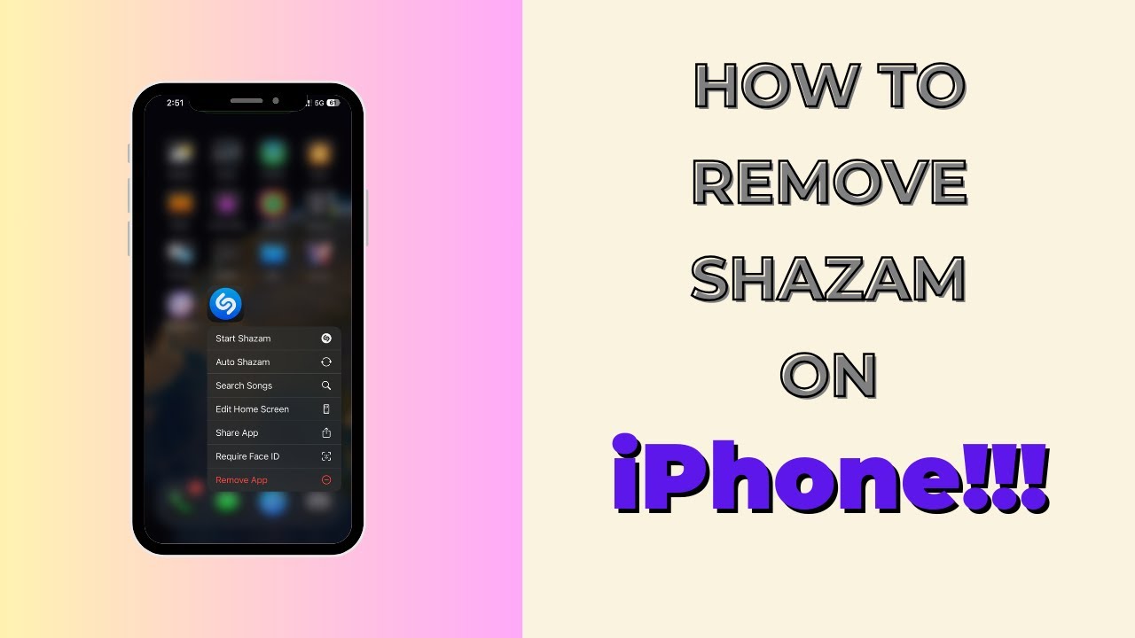 How To Remove Shazam From iPhone