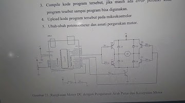 Pengatur arah putaran motor dc menggunakan arduino uno,input dari tombol