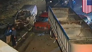 Multi-car pileups kill 3, injure 7 on Arkansas interstate highway - TomoNews
