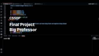 CS50Python Final Project : BIG PROFESSOR Algebraic Edition.