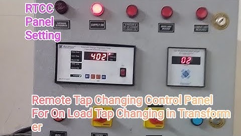 RTCC panel setting for transformer
