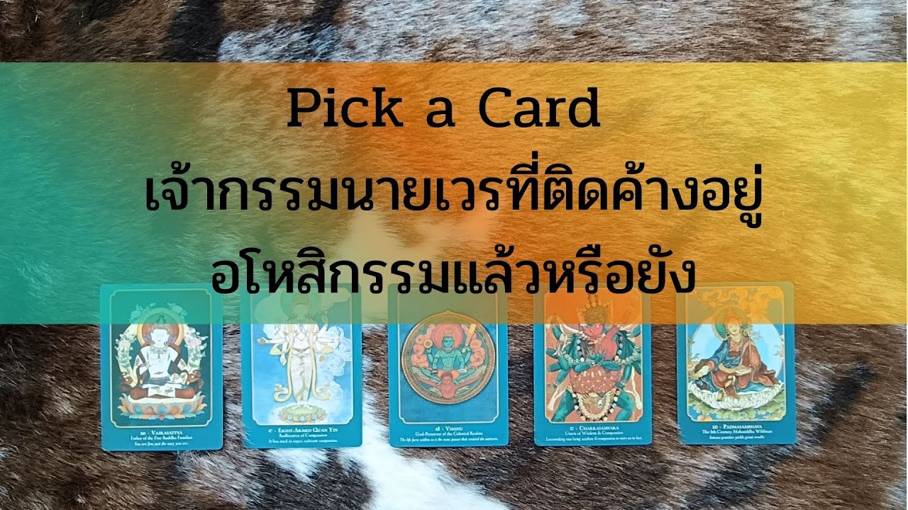 pick a card เจ้ากรรมนายเวรที่ติดค้างอยู่อโหสิกรรมแล้วหรือยัง