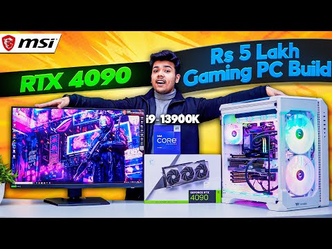 *SUPER* Rs 5 Lakh PC Build Setup for Gaming & Editing 2023 | Intel i9-13900K & RTX 4090