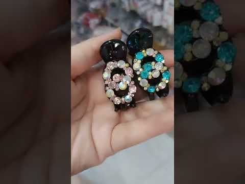 Video Kẹp Càng Cua Đính Đá Dành Cho Khách Tóc Ít | Phụ Kiện... - youtube