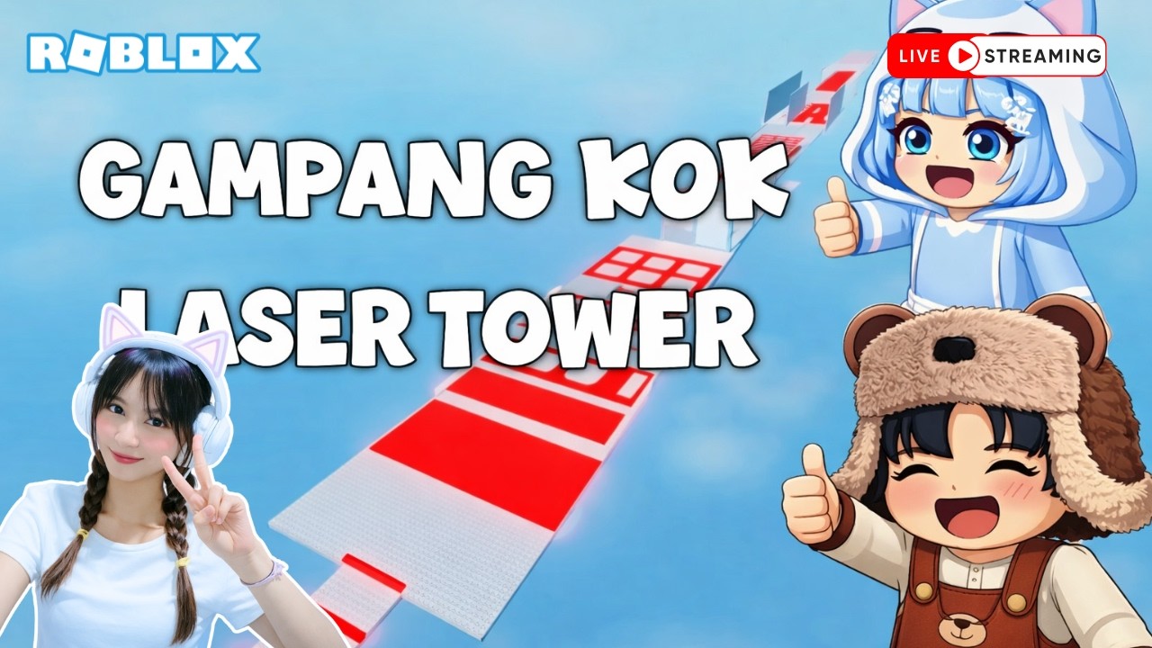 LIVE: MENAMATKAN TOWER LASER VIRAL ROBLOX ft @qiharaja  #trending #roblox ​#viral