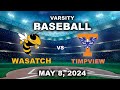 Varsity baseball wasatch  timpview may 8 2024