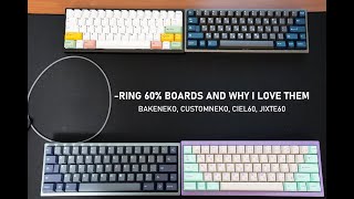 💫 60% O-Ring Boards And Why I Love Them - Sound Tests ONLY - Bakeneko60, CustomNeko, Ciel60, Jixte60