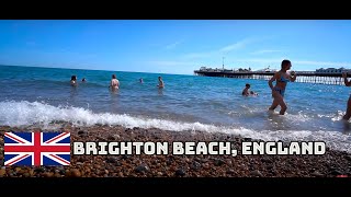 Brighton Beach, England, UK || 4K Video ||