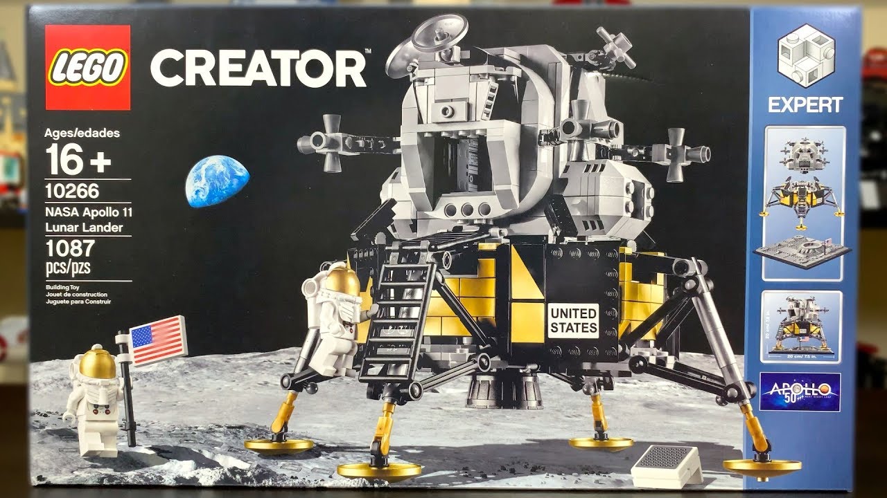 ihærdige budbringer Fremtrædende LEGO NASA Apollo 11 Lunar Lander Review! 10266 - YouTube