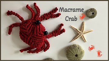 DIY Macrame Crab: Perfect Gift Idea for Sea Lovers