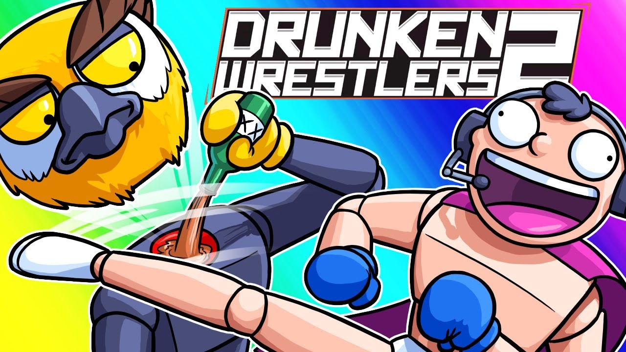 Drunken Wrestlers 2 Funny Moments - The Drunken Tournament!