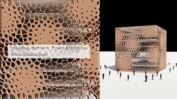 Voronoi Pattern Facade Point Attractor Rhino Grasshopper Tutorial