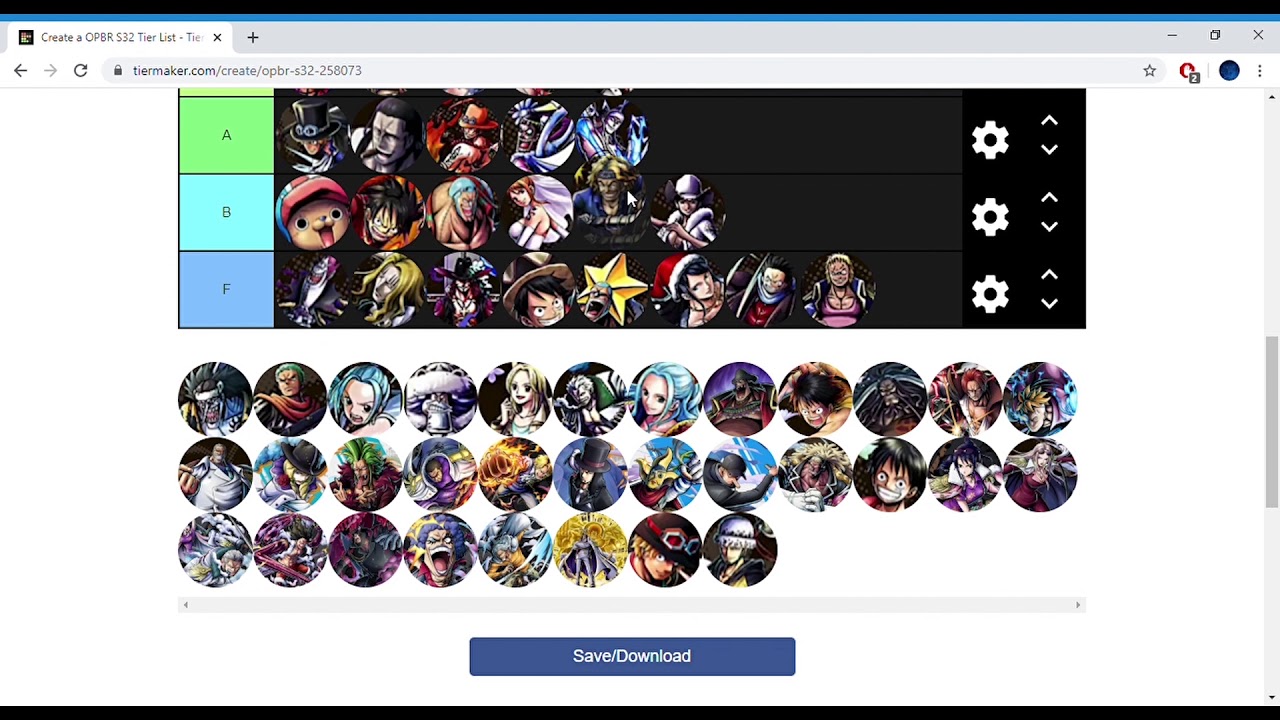 One Piece Bounty Rush Tier List