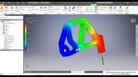 Inventor 2019 Tutorial  | Stress Analysis  & Shape Generator Design