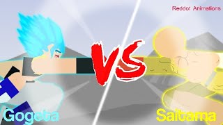 Gogeta Vs Saitama Full Fight! ( Sticknodes )