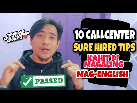 10 CALLCENTER TIPS FOR BEGINNERS | SURE HIRED KAHIT DI MAGALING MAG-ENGLISH