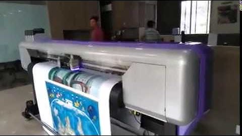 ECOUV UV ROLL TO ROLL PRINTER. MACART. SPM. Siddharth Printing Machines Pvt. ltd. Ecosolvent printer