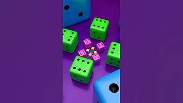 🎲 Infinite Dice Zoom Loop ♾️ | Satisfying 3D Animation