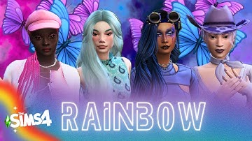 Rainbow CAS Challenge - Sims 4 Create A Sim