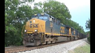 CSX C449 Loaded Coal Train in Grovetown, GA 6/29/26