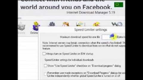 How To Limit IDM Download Speed