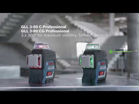 Visibility on a new level in 3 x 360° - the new line laser Bosch GLL 3-80 C/CG Professional