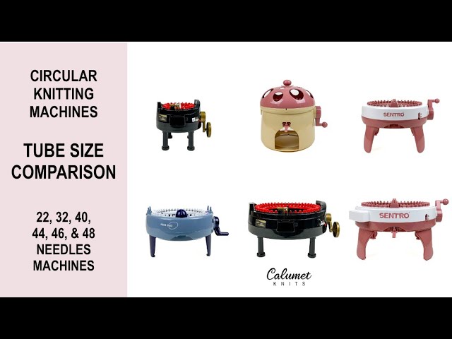 Circular Knitting Machine Tube Size Comparison 