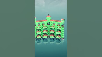 Stilt Houses with beautiful green yard | Townscaper #gameplay #shorts #citybuilder