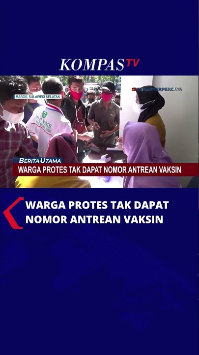 Warga Protes Tak Dapat Nomer Antrean Vaksin