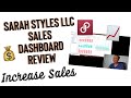 Increase poshmark sales  sarahstylesllc sales dashboard review  know your numbers