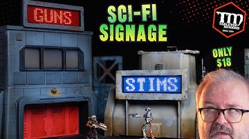 EASY Sci-Fi Digital Signs for Your Wargaming Terrain