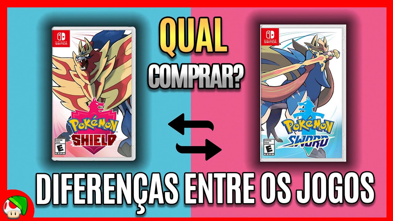 Pokémon Sword e Shield - Exclusivos Das Versões 