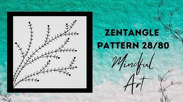 Zentangle Pattern 28/80 Mindful Art Easy #zentangle #zentangleart #zentanglepatterns #mindfulart