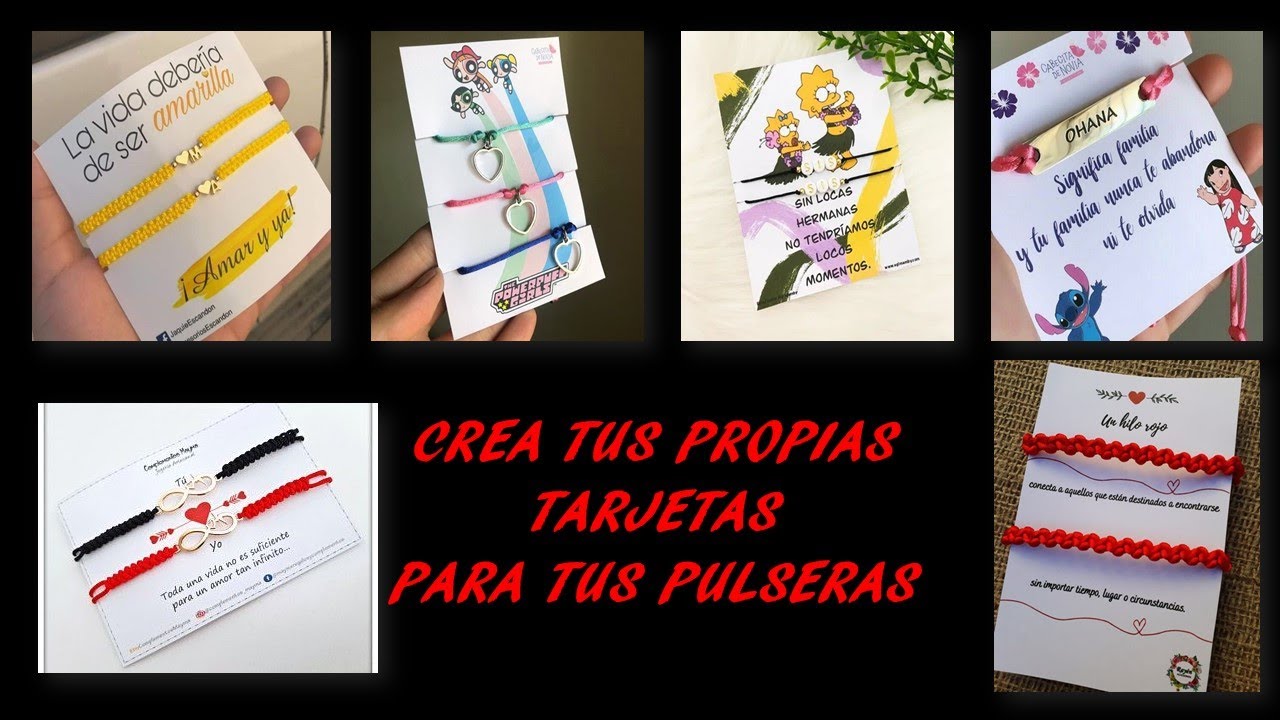 DIY Tutorial tarjetas para pulseras. DIY jewelry cards - YouTube